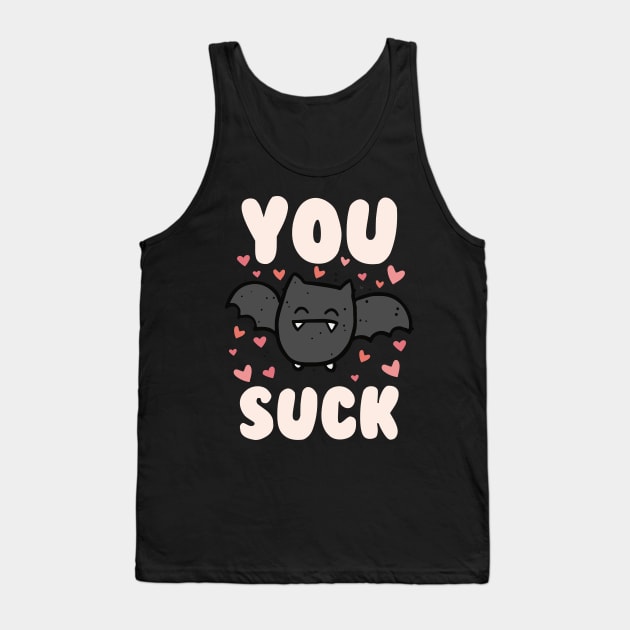 You Suck Cute Bat Tank Top by thingsandthings